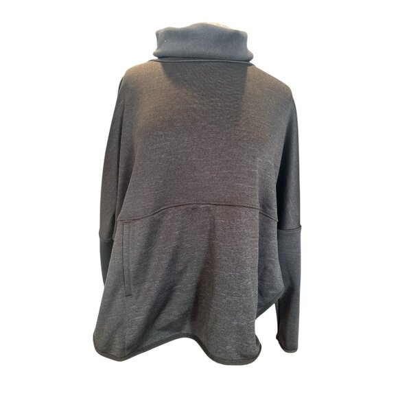 The North Face Cowl Neck Pullover Sweatshirt Women’s M/L Gray Funnel Neck Cozy - Picture 2 of 12